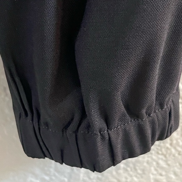 Helmut Lang Black Elastic Leg Relaxed Wool Cropped Pants Size 0 - Picture 6 of 8